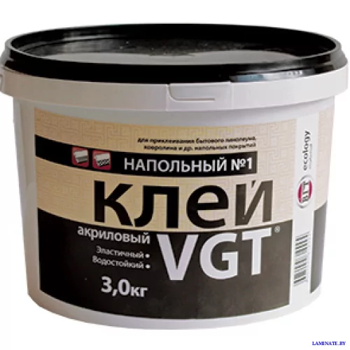 Клей ВГТ акриловый напольный №1 «Эконом» 3.0 кг