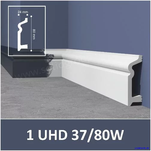 Плинтус напольный Solid 1 UHD 37/80W