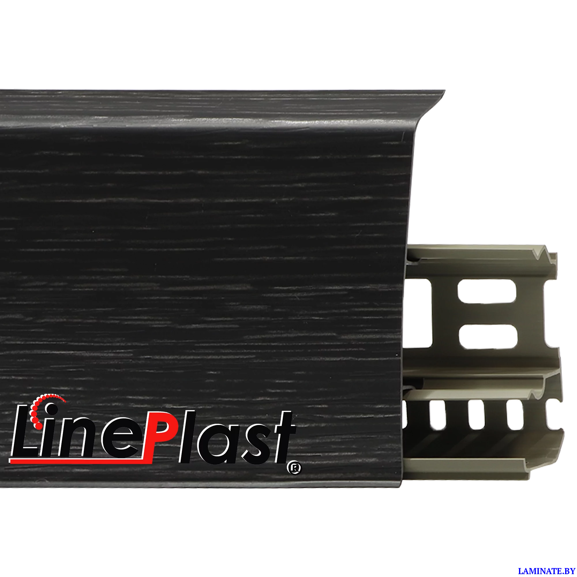 Плинтус LinePlast 85 Венге тёмный LS028
