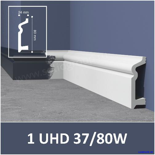 Плинтус напольный Solid 1 UHD 37/80W